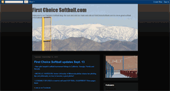 Desktop Screenshot of firstchoicesoftball.blogspot.com