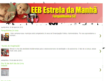 Tablet Screenshot of estreladamanha-forquilhinha.blogspot.com