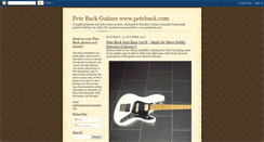 Desktop Screenshot of petebackguitars.blogspot.com