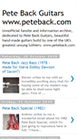 Mobile Screenshot of petebackguitars.blogspot.com