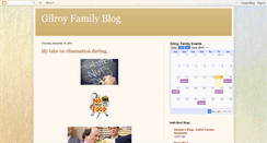 Desktop Screenshot of gilroyfamilyblog.blogspot.com