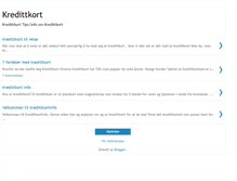 Tablet Screenshot of kredittkortinfo.blogspot.com