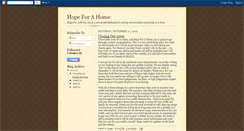 Desktop Screenshot of hopeforahome.blogspot.com