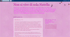 Desktop Screenshot of nonsivivedisolanutella.blogspot.com