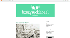 Desktop Screenshot of honeysucklebeet.blogspot.com