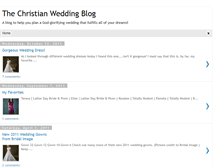 Tablet Screenshot of christianweddingblog.blogspot.com