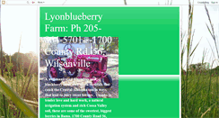 Desktop Screenshot of lyonblueberry.blogspot.com