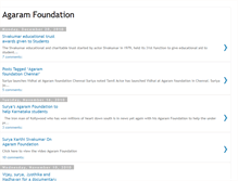 Tablet Screenshot of give-hands-to-agaram-foundation.blogspot.com