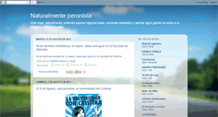 Desktop Screenshot of naturalmenteperonista.blogspot.com