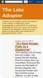 Mobile Screenshot of lateadopter.blogspot.com