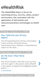 Mobile Screenshot of ehealthrisk.blogspot.com