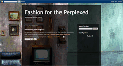 Desktop Screenshot of fashionfortheperplexed.blogspot.com