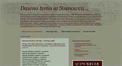 Desktop Screenshot of dawno-temu-w-sosnowcu.blogspot.com