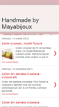 Mobile Screenshot of mayabijoux.blogspot.com