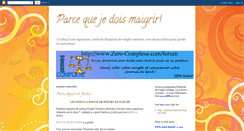 Desktop Screenshot of parcequejeveuxmaigrir.blogspot.com