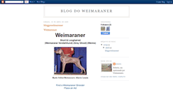 Desktop Screenshot of blogdoweimaraner.blogspot.com