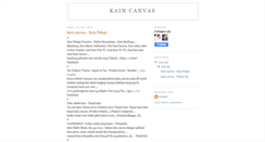 Desktop Screenshot of kaincanvas.blogspot.com