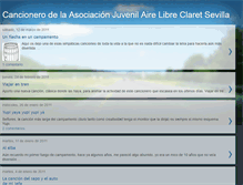 Tablet Screenshot of cancionerodeairelibre.blogspot.com