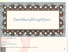 Tablet Screenshot of cardkrafting4fun.blogspot.com