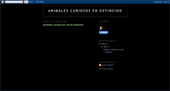 Desktop Screenshot of animalecuriososenextincion.blogspot.com