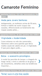 Mobile Screenshot of camarotefeminino.blogspot.com