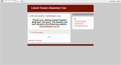 Desktop Screenshot of llanellistealers.blogspot.com