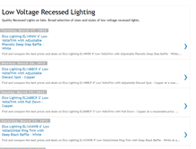 Tablet Screenshot of lowvoltagerecessedlighting.blogspot.com