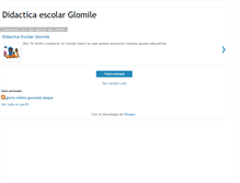 Tablet Screenshot of didacticaescolarglomile.blogspot.com