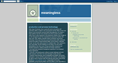 Desktop Screenshot of justmeaningless.blogspot.com