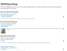 Tablet Screenshot of fbisdwatch.blogspot.com