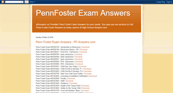 Desktop Screenshot of penn-foster-exams.blogspot.com