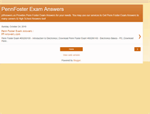 Tablet Screenshot of penn-foster-exams.blogspot.com