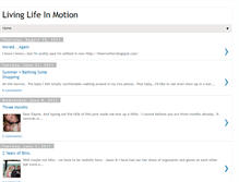 Tablet Screenshot of livinglifenmotion.blogspot.com