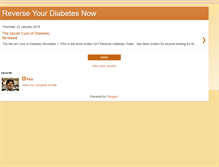 Tablet Screenshot of diabetesrevealed.blogspot.com