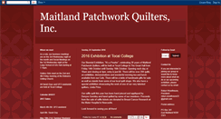 Desktop Screenshot of maitlandpatchworkquilters.blogspot.com