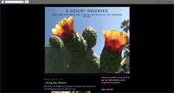 Desktop Screenshot of adesertobserver.blogspot.com