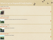 Tablet Screenshot of hopewellcreekstables.blogspot.com