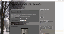 Desktop Screenshot of oqueeuaindanaoentendo.blogspot.com