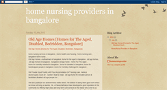 Desktop Screenshot of homenursingprovidersinbangalore.blogspot.com