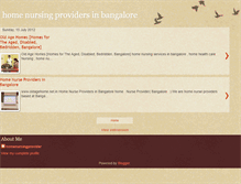 Tablet Screenshot of homenursingprovidersinbangalore.blogspot.com