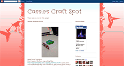 Desktop Screenshot of cassiescraftspot.blogspot.com