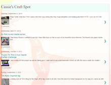 Tablet Screenshot of cassiescraftspot.blogspot.com
