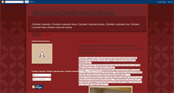 Desktop Screenshot of mychristianlouboutinshoes.blogspot.com