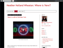 Tablet Screenshot of heatherhollandwheatonwhereishere.blogspot.com