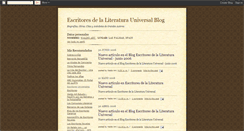 Desktop Screenshot of escritoresuniversales.blogspot.com