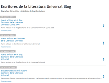Tablet Screenshot of escritoresuniversales.blogspot.com