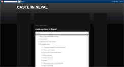 Desktop Screenshot of nepalicaste.blogspot.com