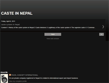 Tablet Screenshot of nepalicaste.blogspot.com