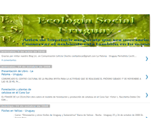 Tablet Screenshot of ecologiasocialuruguay.blogspot.com