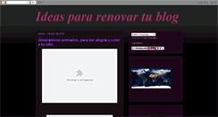 Desktop Screenshot of ideas-para-renovar-tu-blog.blogspot.com